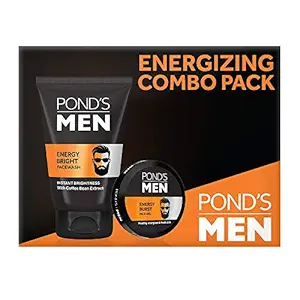 POND'S Men Energizing Combo Pack (Facewash & Face Gel), 2 Pieces