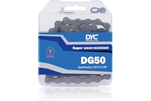 AIKYA DYC 7/8 velocità Catena della Bicicletta Catena 1/2 x 3/32 116 Link