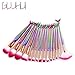 Produktbild YanHoo Bürste 15Pcs Mermaid Beauty Makeup Brushes Set Advanced Beauty Cosmetic Set Tools Schminkkasten Bürste Reiniger Trimmer Neu 2018 Pinsel Set