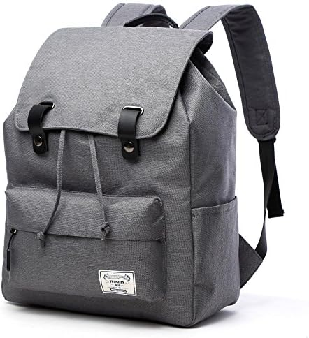 Loiee Vintage Casual Canvas Rucksack School College Bag ,Outdoor sport Backpack, Camping Rucksack, Travelling Backpack Laptop Backpack Fits up to 15.6 Inch Macbook for Men Women