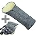 Produktbild BAMBINIWELT KOMBI-ANGEBOT MUFF + Winterfußsack/MUMIE- aus Lammwolle für Kinderwagen, Buggy, Schlitten - STERNE DUNKELGRAU
