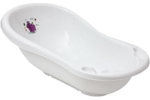 Keeeper Hippo Ergonomic Baby Bath, From 0 To Approx. 12 Months, 84 cm, Wiktoria, White