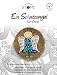 Produktbild The Art of Stone - Schutzengel Blau/grüne Sterne - Glücksstein mit Engel - Bemalter Naturstein Unikat als Dekostein Glücksbringer oder Talisman