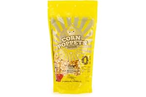 Corn Poppets | Grains de maïs pour Pop Corn sucrés et salés | Popcorn bons pour la santé, 100% naturel (Vanilla, 500 g (Lot de 1))