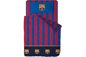 DHESTIA HOME - Juego de Sábanas F. C. Barcelona Cama 90 y Cama 105 Barça Fcb202052 - Color ÚNICO, Talla Cama 90
