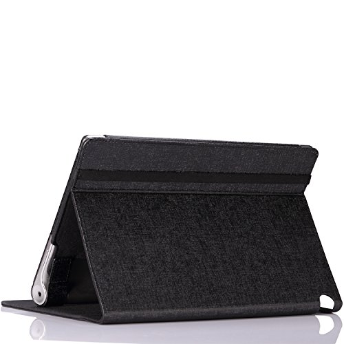 MoKo Lenovo Yoga 10 HD+/Yoga 10 Hülle Case – PU Leder Tasche Ständer Schutzhülle Ledertasche Etui Smart Cover mit Stylus-Halterung für Yoga 10 HD+ 10 Zoll HD Android 4.3 Jelly Bean Tablet,Schwarz - 7