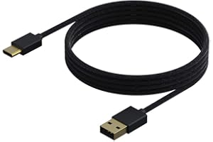 DRAGON SLAY 4m Premium Braided USB A to Type C Data and Charge Cable for Xbox Series X/S and Playstation 5 Controllers