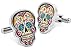 Produktbild Totenkopf Manschettenknöpfe Dia de Los Muertos, Day of the Dead Sugar Farbig Mexikaner