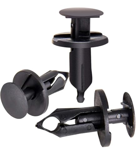 50 Clip Per Rivetti In Plastica Nero - Fermagli Per Paraurti Auto E Carrozzeria - Foto 3