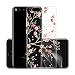 Produktbild Hülle für Xiaomi Mi Note 3 (Nicht zutreffend für Xiaomi Redmi Note 3) , IJIA Transparente Rosa Plum Blume TPU Weich Silikon Stoßkasten Cover Handyhülle Schutzhülle Schale Case Tasche für Xiaomi Mi Note 3 (5.5")