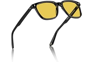 CARFIA Męskie okulary przeciwsłoneczne z polaryzacją i prostokątną oprawką z octanu, 100% ochrona UV Sportowe okulary przeciwsłoneczne