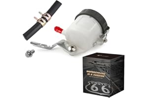 LE LEFOSSI Universal Motorcycle Front Brake Master Cylinder Brake Pump Tank Oil Cup Fluid Bottle Reservoir With Bracket SV 650 03-09 SV 1000 03-07 GSXR600 GSXR750 2000 2001 2002 2003 2004 2005 GSXR1000