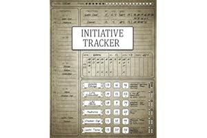 Initiative Tracker: Encounter Tracker For RPG Games: DM Tools: Easy And Fast Combat Organization: 1 - 6 Players: For Tracking HP, Conditions, Player and Enemy Stats