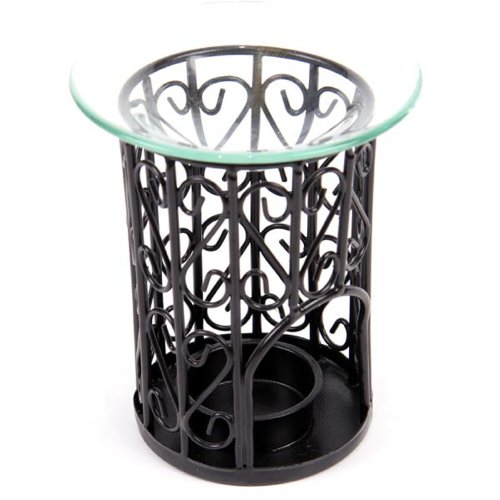 Duftlampe aus schön geschwungenem Metall - 2