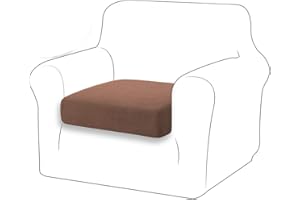 TIANSHU Copriseduta Divano Elasticizzato Fodera per cuscino ad alta elasticità Cuscino per divano Fodera per mobili Coprisedile per divano Fodere per cuscino a 1 posto (1 Posti, Caffè)