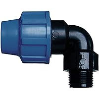 Cornat Bewässerungssystem Winkel PE-Rohr, Ø 32 mm, 1 Zoll Aussengewinde, Polypropylen, für Kaltwasser