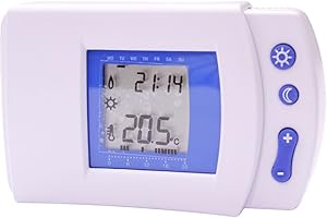 EUROBRIC 2000, S.A. Eurobric 2000 Termostato programable para regular la calefacción de tu hogar - Pantalla digital ligera y de fácil instalación - 230 Voltios - Modelo HP-510