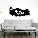 Islamische Wandtattoos - Meccastyle - Türkiye Haritasi Kilis - A5-79