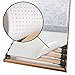 Beautissu® Mattress Protector Beautect Bed Slat Mattress Underlay 90 x 200 cm Non-Slip Rubber Backing Support Pad