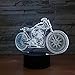 Produktbild Neuheit bunte Motorrad 3D Nachtlicht Illusion Lampe LED Schreibtischlampe Beleuchtung Home Decor für Das Perfekte Geschenk,Remote and touch