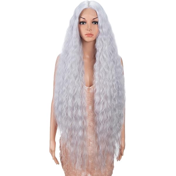 DÉBUT Lace Front Perücke – Superlange Locken, 91cm, 150% Dichte, Proteinseide