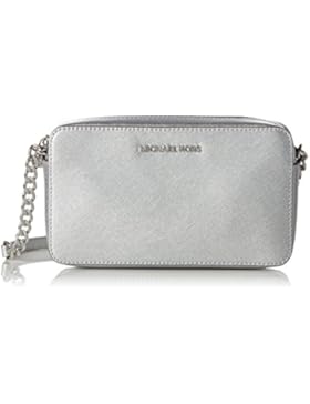 MICHAEL by Michael Kors Jet Set Travel Silber Crossbody Tasche