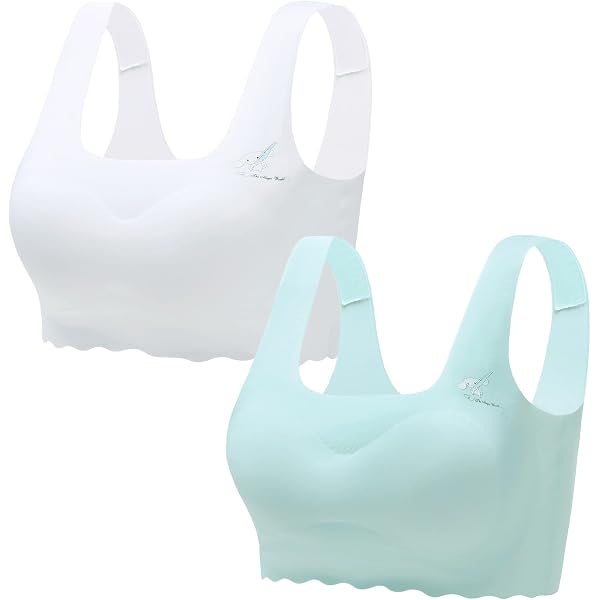 Lot De 5 Brassières Fille - Coton, Sans Armatures - Dos Nageur, Strass - 1-8 Ans