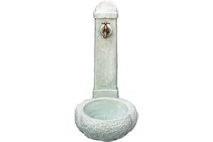 YOEYANG KAM Fontana da Giardino Esterno in Cemento Pietra Modello CATANIA colore Bianco