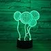Produktbild Geschenk-kreativer smiley-Ballon führte Musik-Nachtlicht-Stellen-Ballon der Lampen-3d Bluetooth