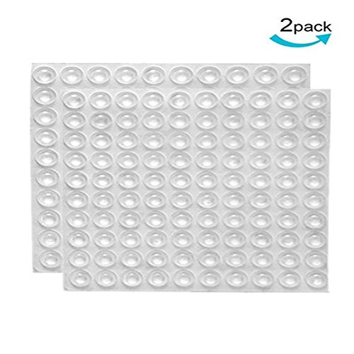 Preisvergleich Produktbild Sungpunet 200 Stück transparente Gummifüße selbstklebend Türstangenpolster Lärmdämpfende Stoßstangen für Schränke, Möbel und Elektronik