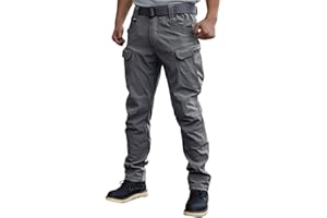 WINKEEY Pantaloni da Lavoro Uomo, Pantaloni Tuta Uomo, Pantaloni Primavera Autunno, Pantaloni Mimetici Multi Tasca, Pantaloni Trekking Uomo