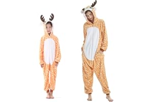 emmarcon Kigurumi Pigiami Animali da Bimbi Bambini Tuta Costume Carnevale Halloween Festa Cosplay Unisex