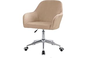 ZHUIYUAN Velvet Office Chair Slipcover with Arms,Cover Chair For Vanity,Modern Office Computer Chair Protector,Stretch Wingback Dining Chair Cover Protector for Home Kitchen Living Room