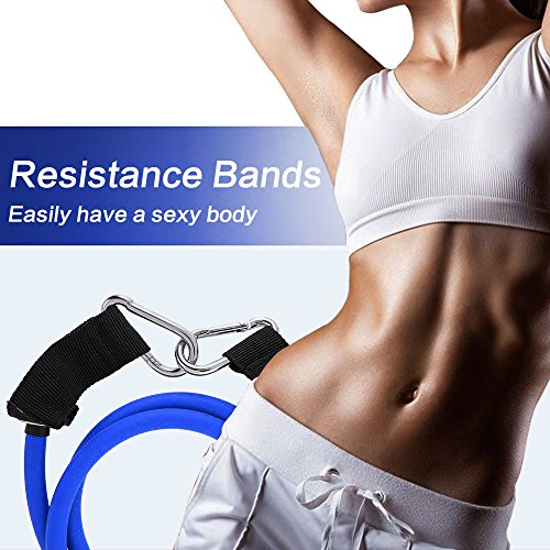 Mture Widerstandsbänder Fitnessbänder Yogagurte Strap Belt Body-Tube 100 % Naturlatex beschichtete Röhren Ideal für Heimfitness, Yoga, Pilates -11-teiliges Set - 2