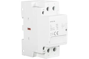 Ailao Contattore 220V Teleruttore Automatica per la casa da su Guida DIN Due Apriscatole 40A 2NC Silenziosa Extra Lunga Durata Utilizzabile Per Telecomando Illuminazione Riscaldamento.