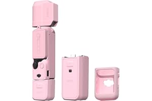 BRDRC Pocket 3 Silikonowe etui, ochronne etui ochronne na obiektyw, odporny na zarysowania, pokrowiec kompatybilny z DJI OSMO Pocket 3 Creator Combo akcesoria, różowe