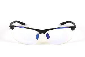 Konix Mythics Lunettes de protection pour console PS4 - Verres jaunes anti lumière bleue - Noir