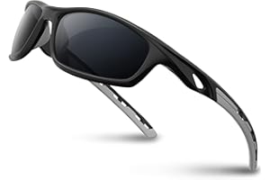‎RIVBOS RIVBOS Polarisierte Sport-Sonnenbrille für Herren, TR90, unzerbrechlicher Rahmen, RB833