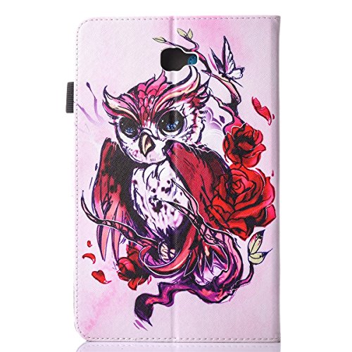 inShang T580/T585 Cover für Samsung Galaxy TAB A 10.1 Inch T 580 Hülle mit PU Leder Skins Etui Schutzhülle Ständer Smart Case Cover, + inShang Logo hochwertigen Stylus Eingabestift Stift - 2