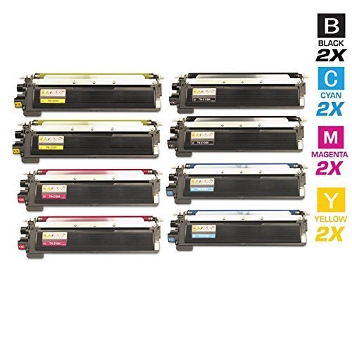 8 HOCHLEISTUNGS TONER mit 80% mehr DRUCKLEISTUNG 3.700 Seiten Schwarz 2.500 Seiten CYM für Brother HL-3040CN HL-3070CW MFC-9120CN MFC-9320CW DCP-9010CN / HL3040CN HL3070CW MFC9120CN MFC9320CW DCP9010CN TN230BK TN230C TN230M TN230Y