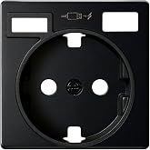 SIMON - Schuko Socket Base Cover, Series 82 Concept, 2 USB C+A, Compatible with Series 75, 31, 82 and 88, Matte Anti-Fingerpr