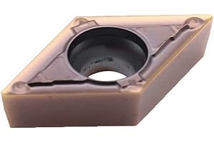 Maifix 10 piezas DCMT070204-MV ZM30 Puntas para herramientas de corte de acero inoxidable Soporte de torneado de torno de metal CNC Insertos de carburo cementado de tungsteno indexable sólido