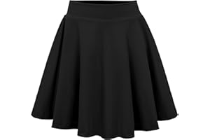 Eisnnu Mädchen Rock Kinder Tennisrock mit Shorts Elastische Taille A Linie Dehnbarer Kinder Freizeitröcke Minirock Schuluniform