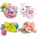 kilofly Pretty Girl Colorful Mix Hair Clips Value Pack [Set of 12 + Clip Holder]