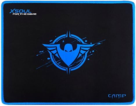 Gaming Mouse Pad-Mat Waterproof Larger Size Textured 3D Design Surface Silky Smooth Non-Slip Backing Stitched Edges for Pro Gamer XSOUL CAMP