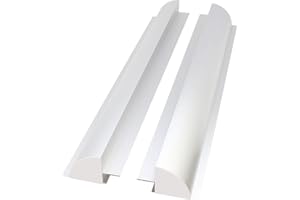 PHOTONIC UNIVERSE Set of 2 aluminium solar panel side brackets/spoilers for fitting solar panels to motorhomes, caravans, boats or roofs