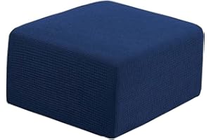 AQIGR Hockerbezug Quadratisch/Rechteckig 40x40/60x60 Ottoman Cover Ottomane Schonbezug Hocker Hussen für Fußhocker Stretch Ottomane Abdeckung für Hocker Protector Hockerabdeckung ( Color : #13 , Size : L )