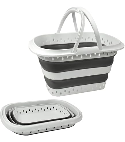 Cesta Portabiancheria Bianca 58x38x28 Cm - Design Elegante Con Manici, Polipropilene - Foto 3