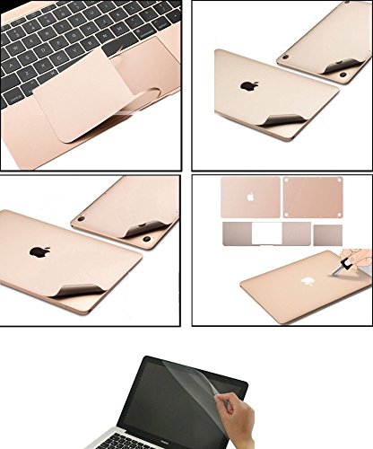 kemket Full Body Haut Aufkleber 5 in 1 Schutzhülle Vinyl Aufkleber für MacBook Pro mit Retina Display, kemket Displayschutzfolie für Apple Mac Book Laptop, enthalten Top + Bottom Schutzfolie + Trackpad die Haut + Displayschutzfolie Folie, einfach zu installieren & Auto Absorption
