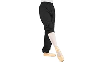 s.lemon Pantalon Echauffement Danse,Donna Taille Elastique Longue Pantalon d Échauffement Danse Classique